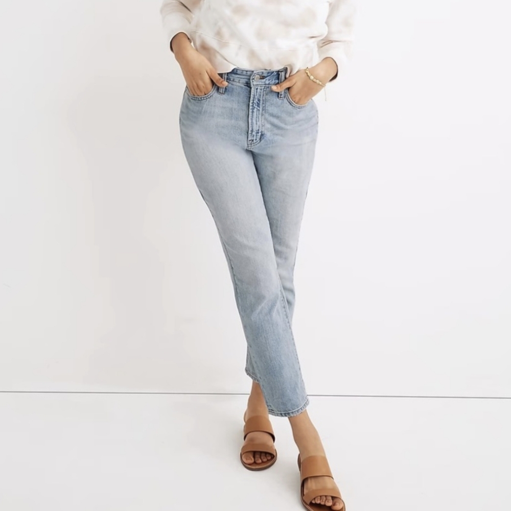 Madewell curvy perfect jean high rise light wash size 28 - Picture 2 of 12